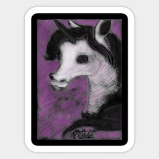 Ghostly Unicorn Sticker